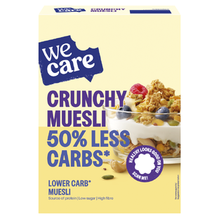 WeCare Lower Carb Crunchy Muesli 325GR