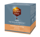 Bee Honest Men Hair & Body Bar 2-in-1 Sandelhout & Honing 80GR