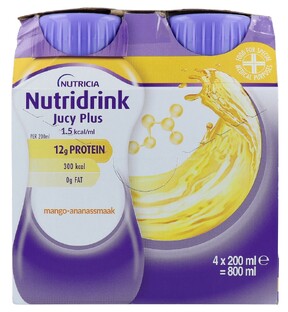 Nutridrink Jucy Plus Mango-Ananas 4ST 