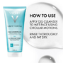 Vichy Pureté Thermale Fresh Cleansing Gel 200ML gebruikswijze