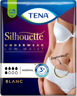 TENA Silhouette Underwear Low Waist Normal Blanc L 10ST
