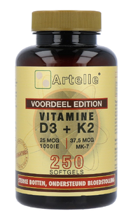 Artelle Vitamine D3 & K2 Softgels 250ST 