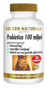 Golden Naturals Probiotica 100 Miljard Capsules 45VCP 