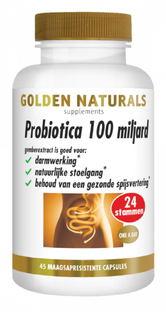 Golden Naturals Probiotica 100 Miljard Capsules 45VCP
