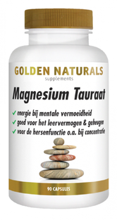 Golden Naturals Magnesium Tauraat Capsules 90VCP 