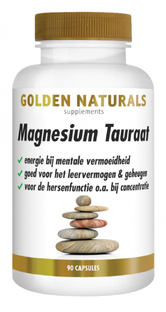 Golden Naturals Magnesium Tauraat Capsules 90VCP