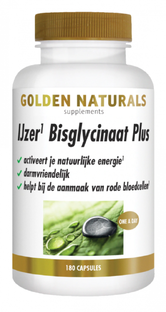 Golden Naturals Ijzer Bisglycinaat Plus Capsules 180VCP