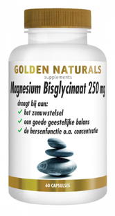 Golden Naturals Magnesium Bisglynaat 250mg Capsules 60VCP