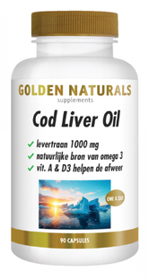 Golden Naturals Cod Liver Oil Capsules 90SG 