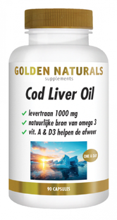 Golden Naturals Cod Liver Oil Capsules 90SG