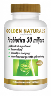 Golden Naturals Probiotica 30 Miljard Capsules 120VCP 