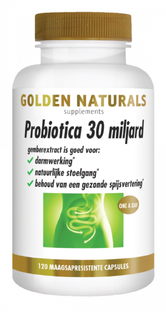 Golden Naturals Probiotica 30 Miljard Capsules 120VCP