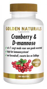 Golden Naturals Cranberry & D-Mannose Tabletten 300TB 