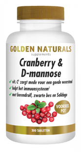 Golden Naturals Cranberry & D-Mannose Tabletten 300TB