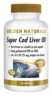 Golden Naturals Super Cod Liver Oil Capsules 180SG