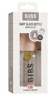 BIBS Glazen Babyfles Complete Set Blush 110 ml 1ST 