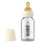 BIBS Glazen Babyfles Complete Set Ivory 110 ml 1ST Fles plus dop