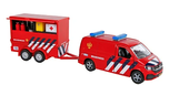 Van Manen Kids Globe VW Transporter - Brandweer Met Aanhangwagen 1ST