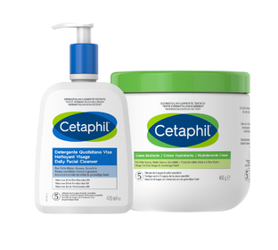 Cetaphil Daily Facial Cleanser 470ML + Hydraterende Crème 450GR Combi 2ST 