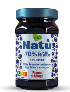 Natù Biologische Wilde Blauwe Bosbessenjam 240GR 