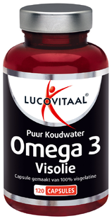 Lucovitaal Omega 3 Visolie Puur Koudwater Capsules 120CP 