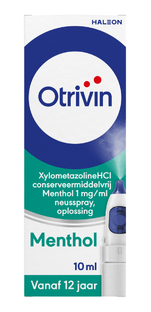 Otrivin Menthol Xylometazoline HCI 1 mg/ml Neusspray 10ML 