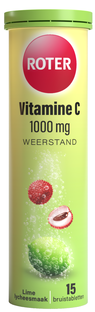 Roter Vitamine C 1000mg Weerstand Lime Lychee Bruistabletten 15ST