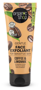 Organic Shop Coffee & Limonnik Gentle Face Exfoliant 75ML 