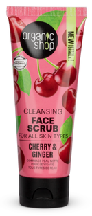 Organic Shop Cherry & Ginger Cleansing Face Scrub 75ML 