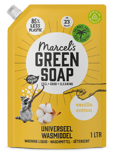 Marcels Green Soap Vanilla Cotton Universeel Wasmiddel Navulling 1LT