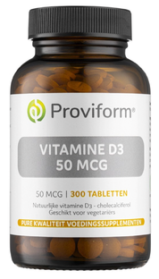 Proviform vitamine D3 50mcg Tabletten 300TB 