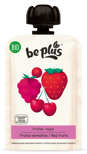 Be Plus Knijpfruit Red Fruits 100GR 