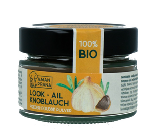 Aman Prana Zwarte Knoflook Poeder Bio 60GR 