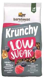 Barnhouse Krunchy Low Sugar Very Berry Biologische Muesli 375GR