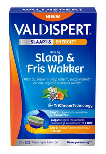 Valdispert Slaap & Fris Wakker Tabletten 24TB