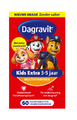 Dagravit Kids Extra 3-5 jaar Multivitaminen Kauwtabletten 60ST