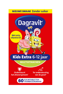 Dagravit Kids Extra 6-12 jaar Multivitaminen Kauwtabletten 60ST