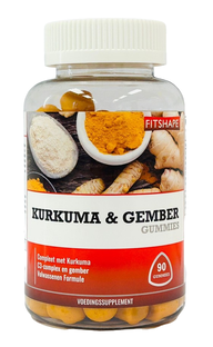 Fitshape Kurkuma & Gember Gummies 90ST 