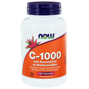 NOW C-1000 Rozenbottel & Bioflavonoïden Tabletten 100ST 