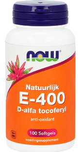 NOW E-400 D-Alpha Tocopherol Capsules 100ST 