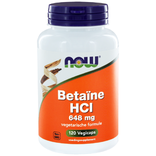 NOW Betaïne HCl 648 mg Capsules 120ST 