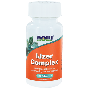 NOW IJzer Complex Tabletten 100ST 