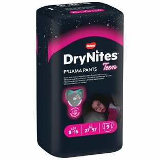 Huggies DryNites Girls Tiener Maat L (27-57kg) 9ST 