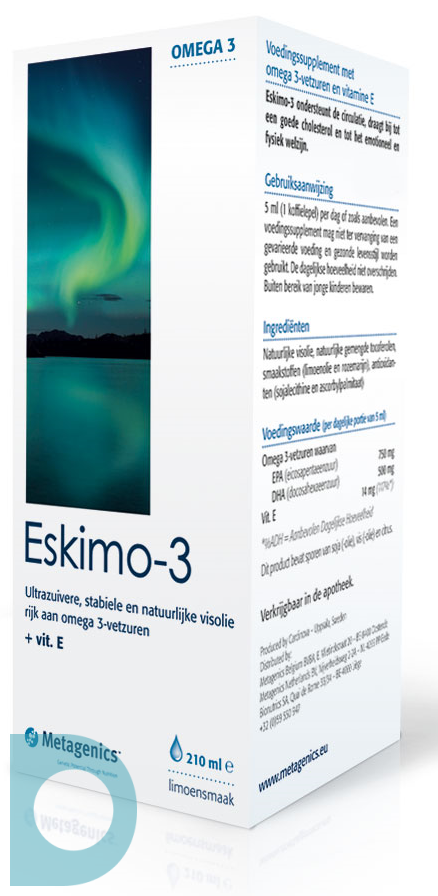 optocht explosie Master diploma Metagenics Eskimo 3 Vloeibaar 210ml bij De Online Drogist