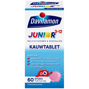 Davitamon Junior 3+ KauwVitamines Framboos 60KTB 