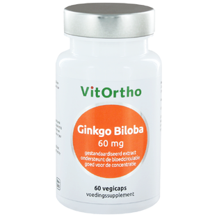 VitOrtho Ginkgo Biloba Extract 60mg Capsules 60VCP 