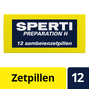 Sperti Preparation H Zetpillen 12ST Achterkant verpakking