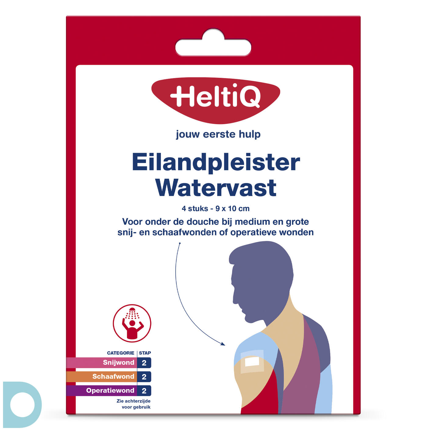Stun Wat mensen betreft Beweging HeltiQ Eilandpleisters Watervast 9x10cm kopen bij De Online Drogist