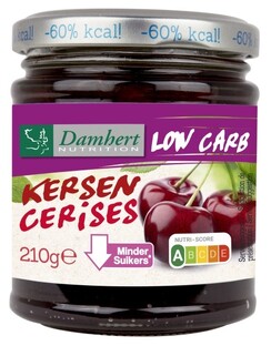 Damhert Low Carb Confituur kersen 210GR 