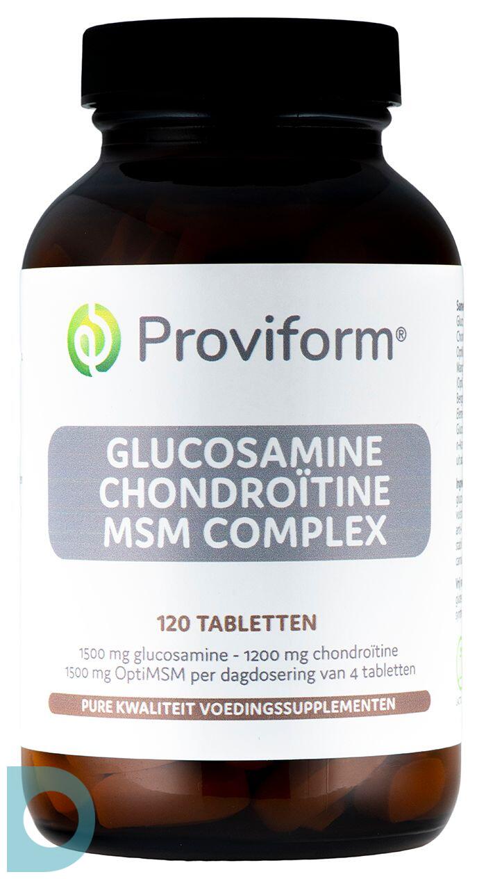 Ondoorzichtig veer reservoir Proviform Glucosamine Chondroitine MSM Complex Tabletten